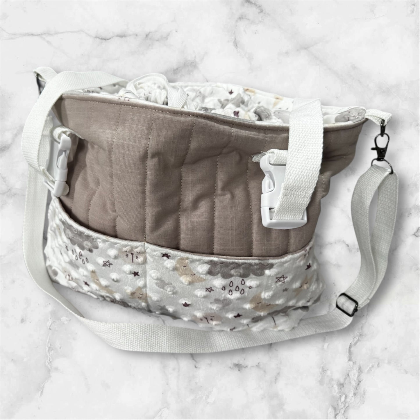 Little Dreamer Baby Changing Set - Pram Bag, Changing Mat and Nappy Pouch