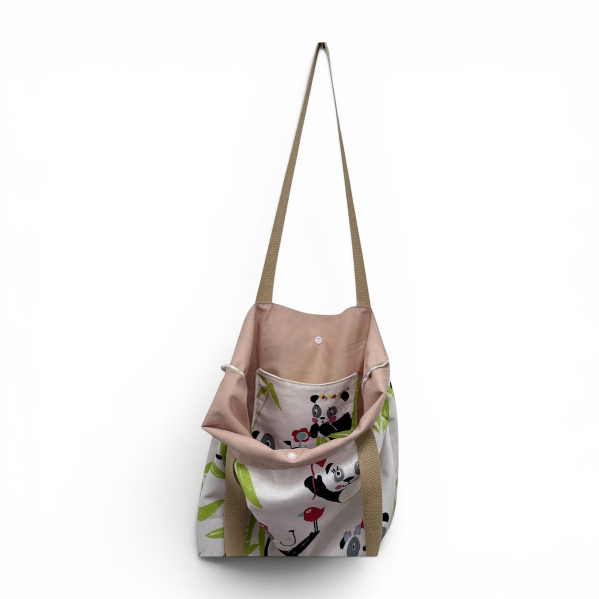 Handmade Mini Tote Bag – Linen Feel Fabric