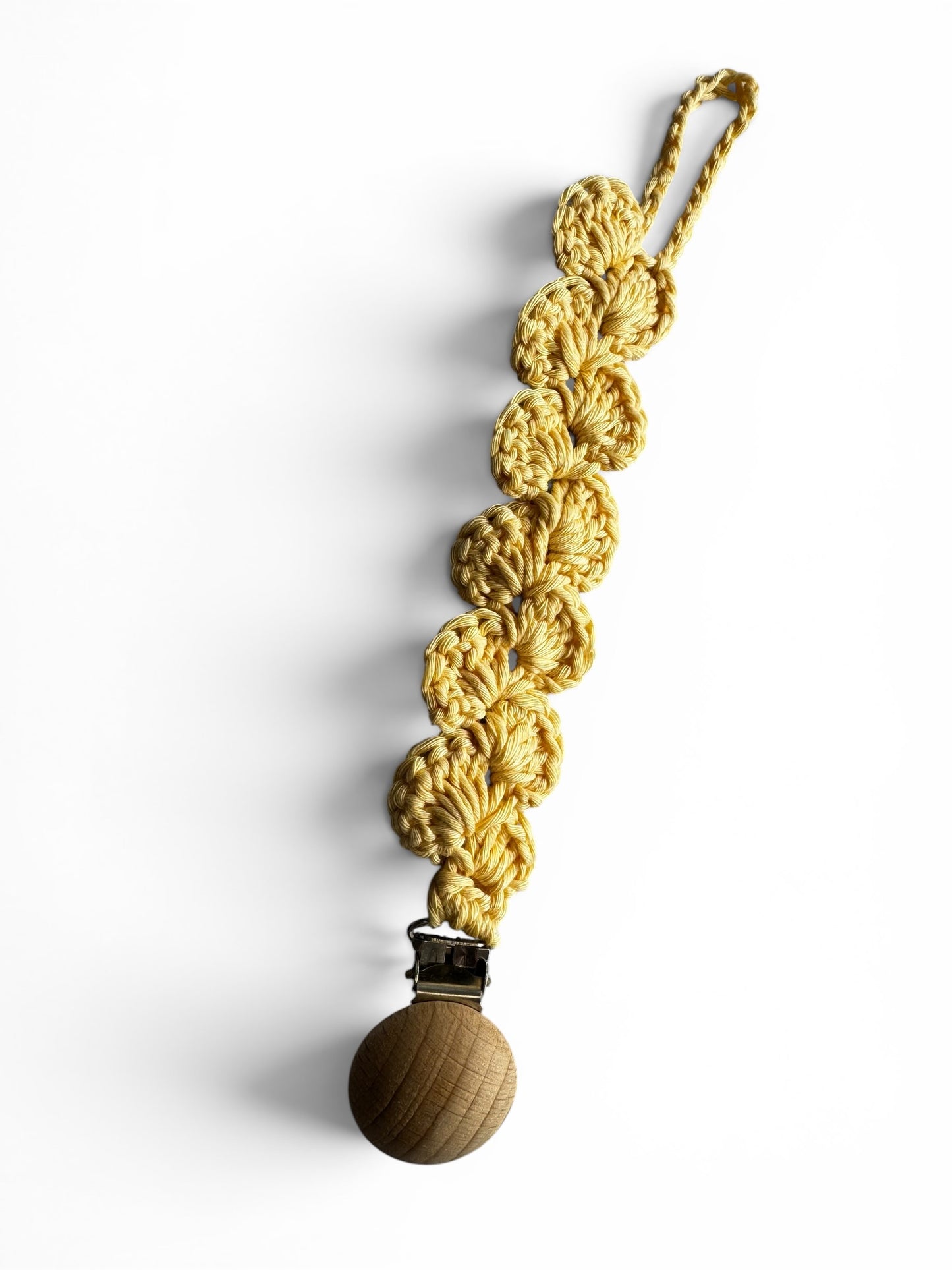 Handmade Crochet Pacifier Clip – Soft Baby Dummy Holder