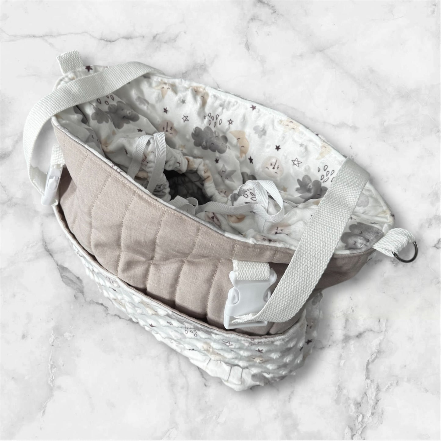 Little Dreamer Baby Changing Set - Pram Bag, Changing Mat and Nappy Pouch