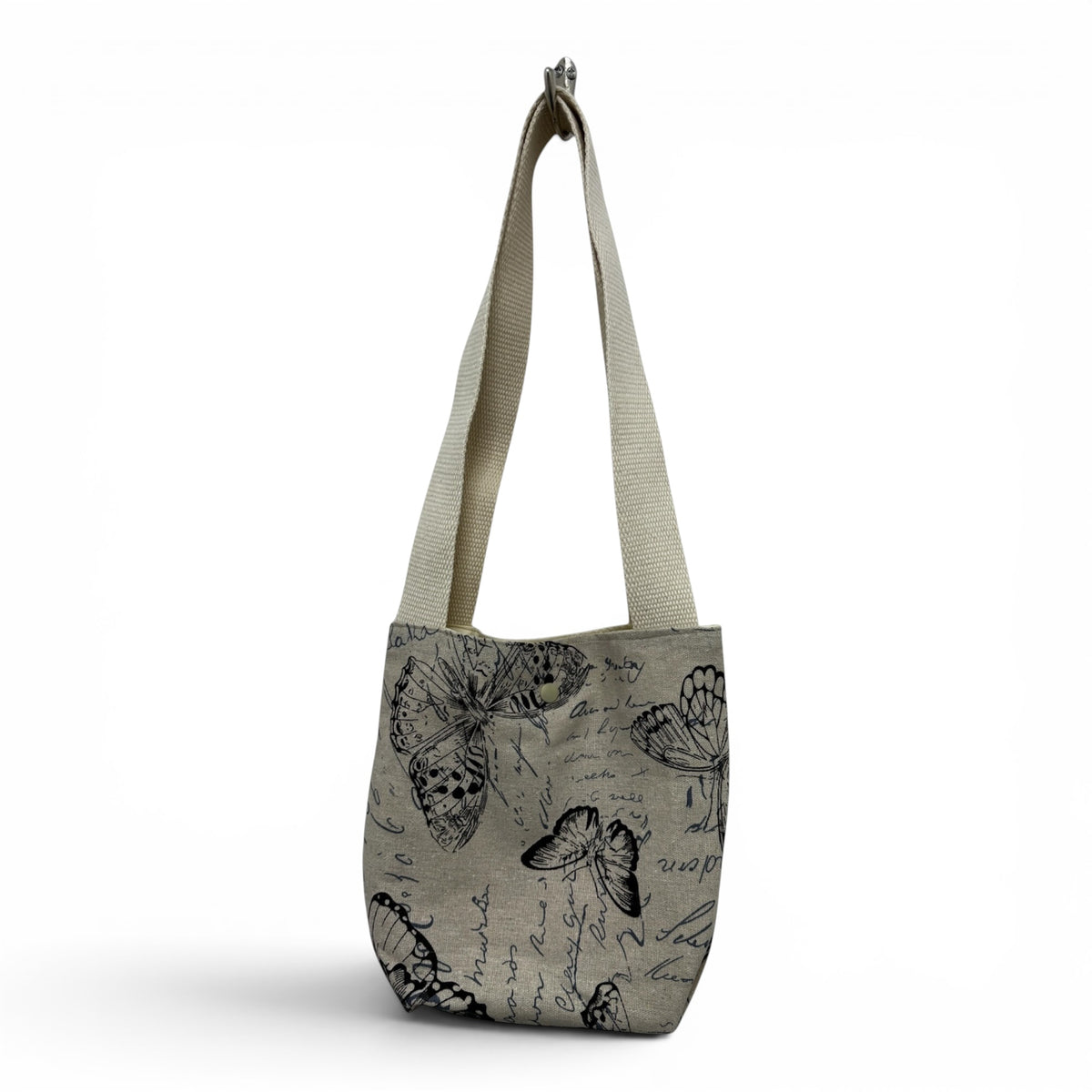 Handmade Mini Tote Bag – Linen Feel Fabric