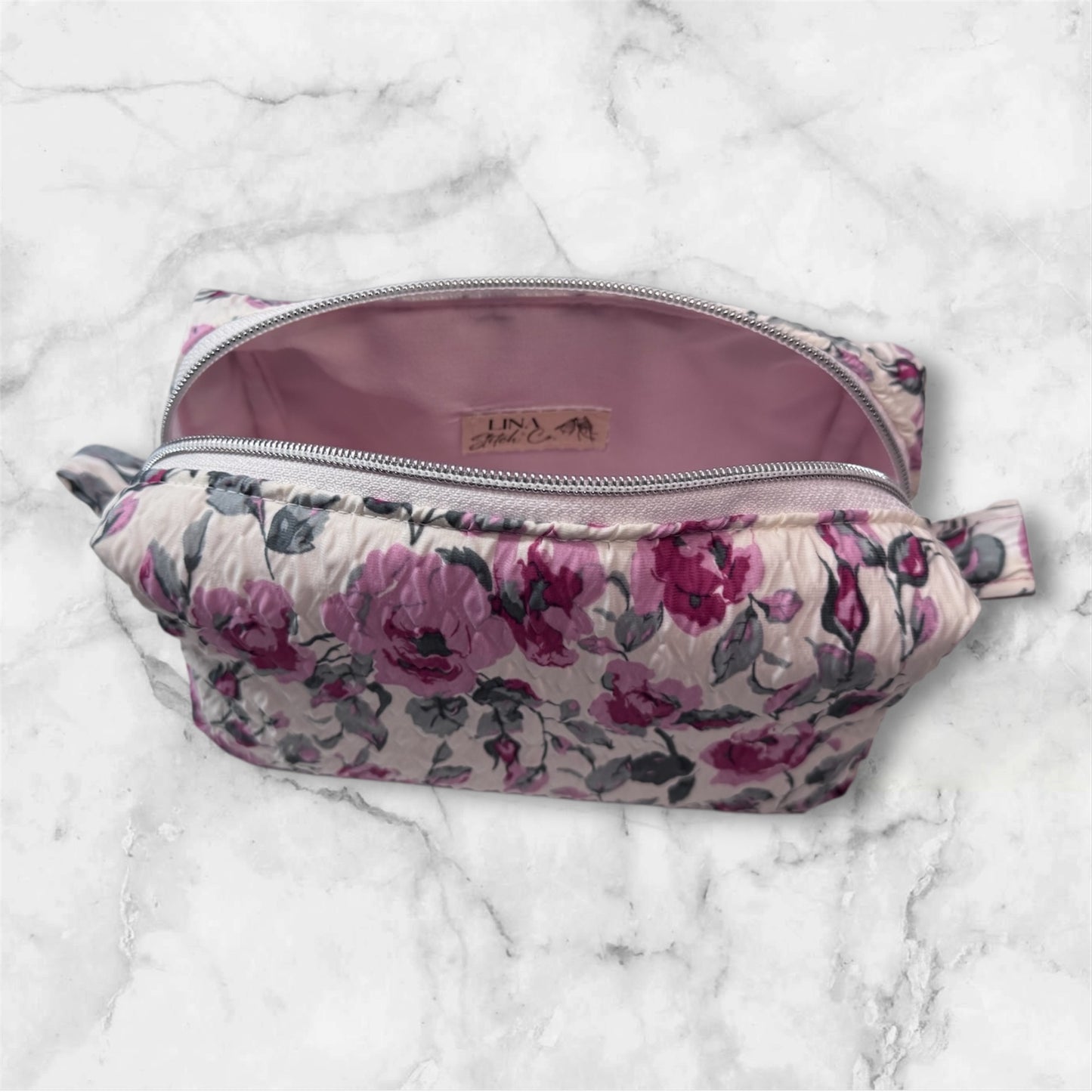 Handmade Floral Makeup Bag