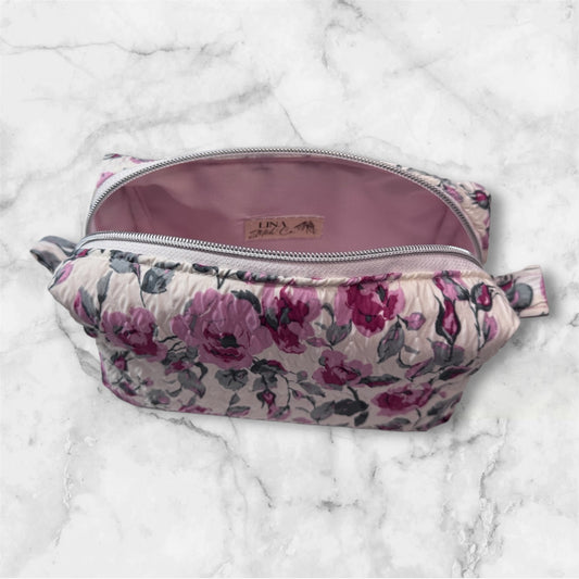 Handmade Floral Makeup Bag