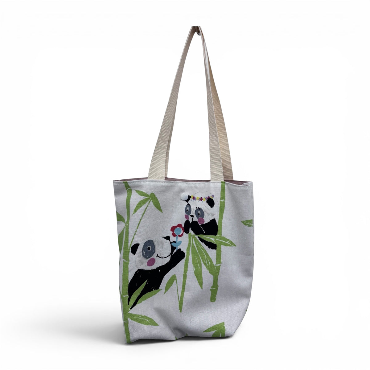 Handmade Mini Tote Bag – Linen Feel Fabric