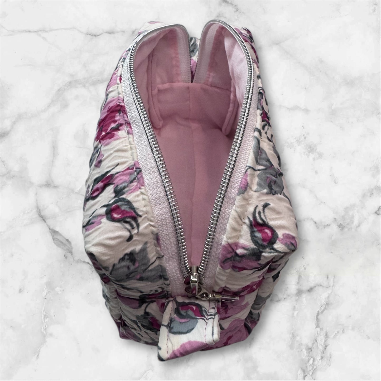 Handmade Floral Makeup Bag