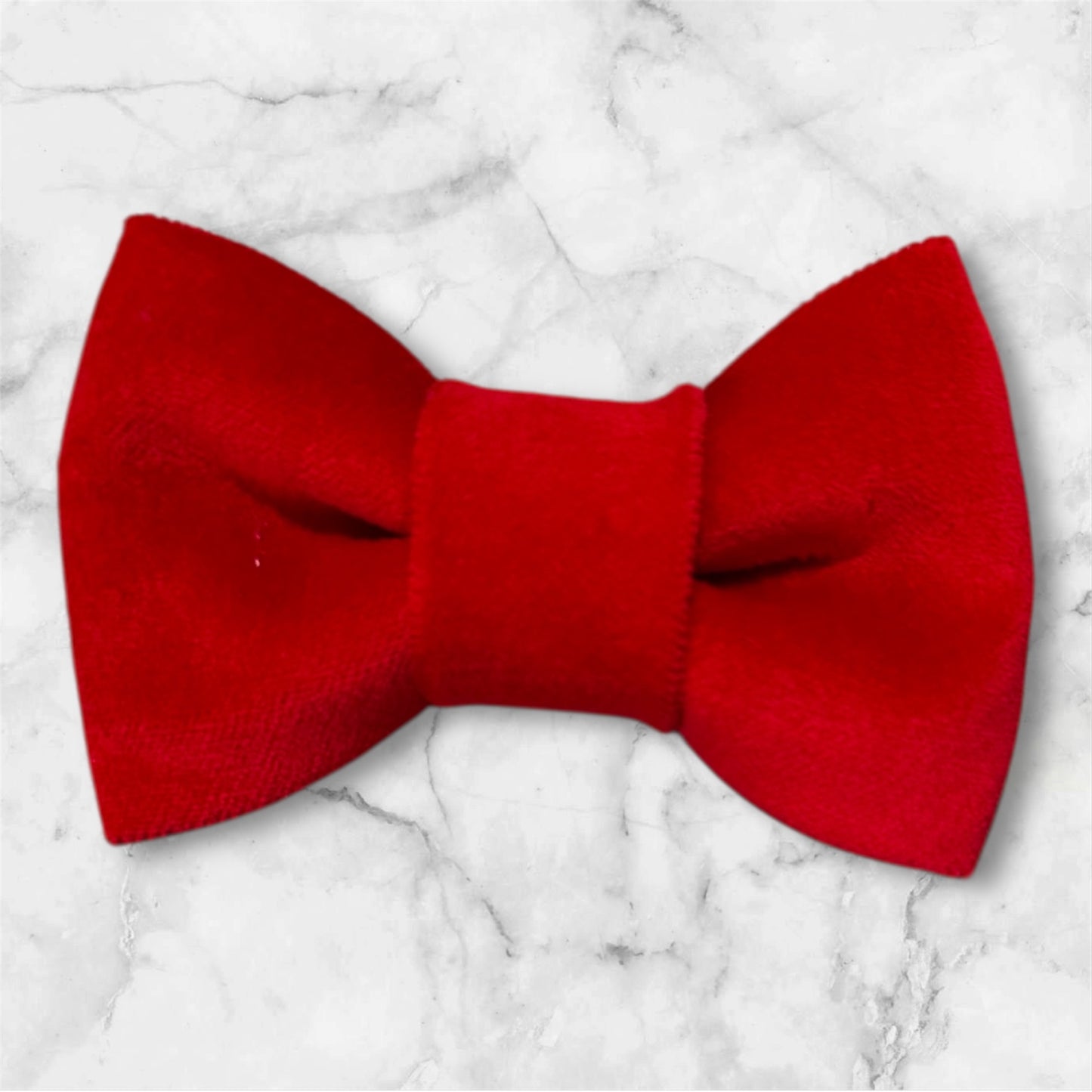 Red Velvet Hair Bow Clip – Handmade