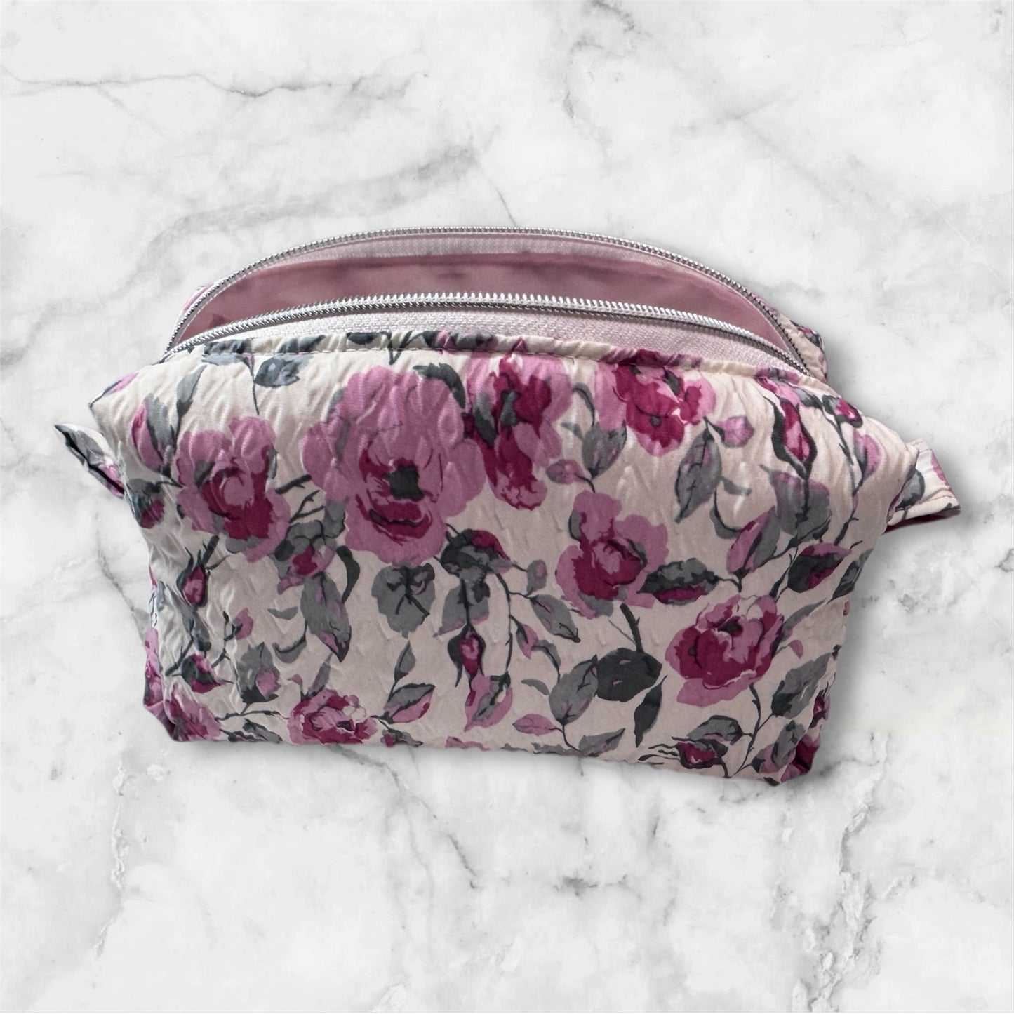 Handmade Floral Makeup Bag