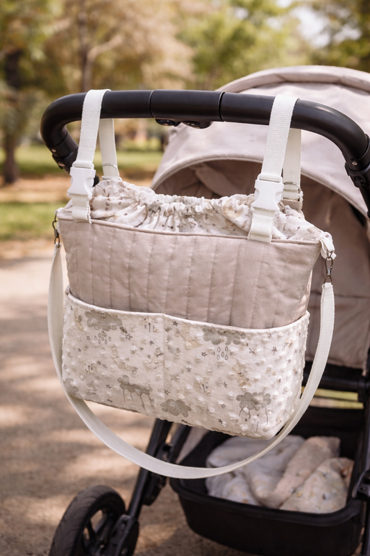 Little Dreamer Baby Changing Set - Pram Bag, Changing Mat and Nappy Pouch