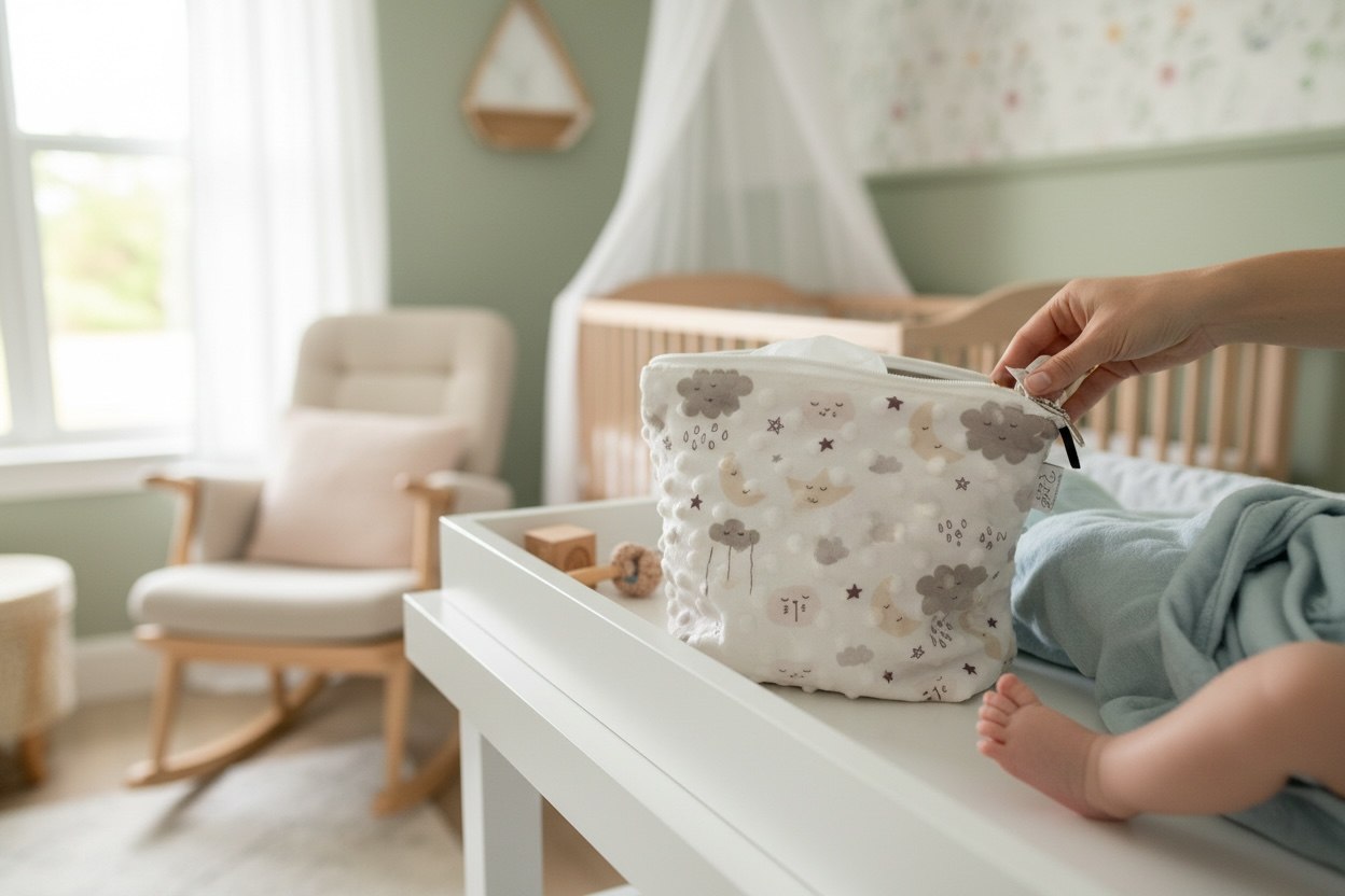 Little Dreamer Baby Changing Set - Pram Bag, Changing Mat and Nappy Pouch
