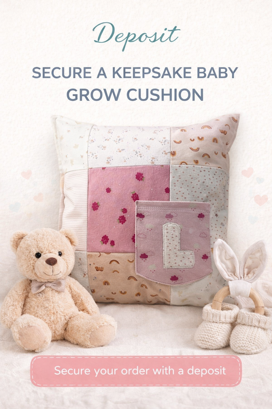 Deposit- Made to Order Memory Baby Grow Cushion